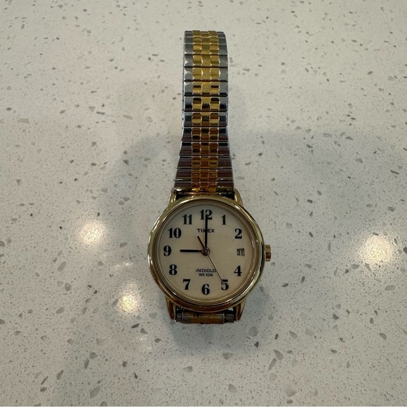 Timex Indiglo Two-Tone Gold and Silver Water Resistant Watch - Picture 5 of 5